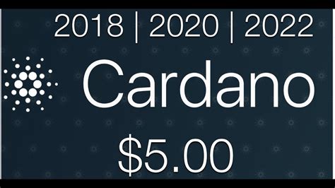 In 1 year from now what will 1 cardano be worth? CARDANO (ADA) PRICE PREDICTION | 2018, 2020, 2022 | Tech ...
