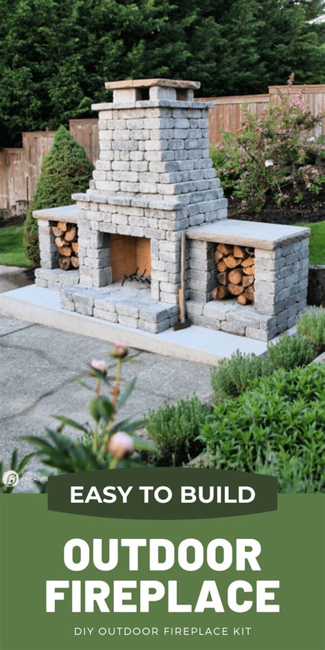 How To Build An Outdoor Stacked Stone Fireplace