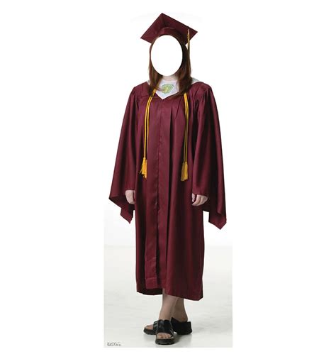 Red Graduation Gown Female