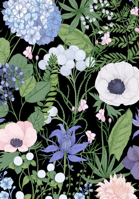 Piczene Botanical Design Wallpaper