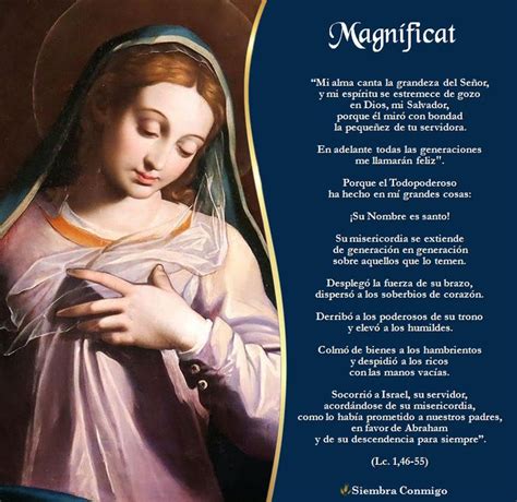 Magníficat Oraciones Catolicas Oraciones Manos Vacias