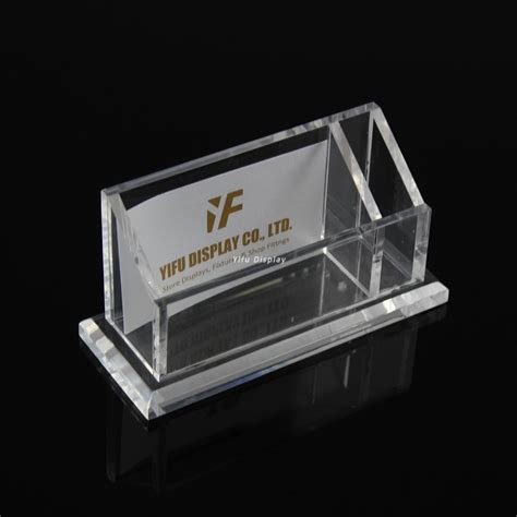 Insert thin paper or card stock to thicker items, press closed. Free shipping Acrylic business card display clear acrylic ...