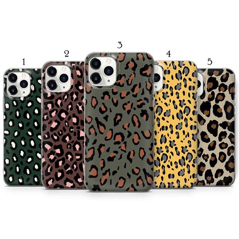 Animal Print Phone Case Leopard Skin Cover Fits For Iphone 12 Etsy
