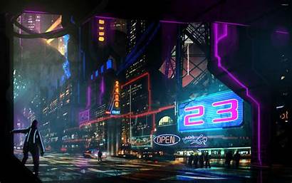Neon Wallpapers Night Signs