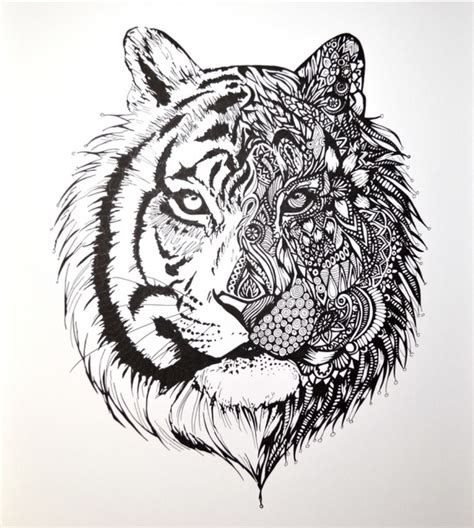 Tiger Mandala By Drawwithmichelle On Deviantart