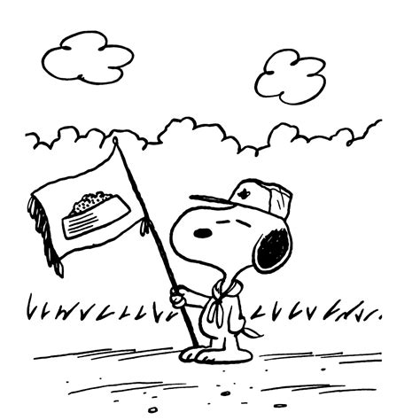 Snoopy & Charlie Brown kleurplaat printen → Leuk voor kids