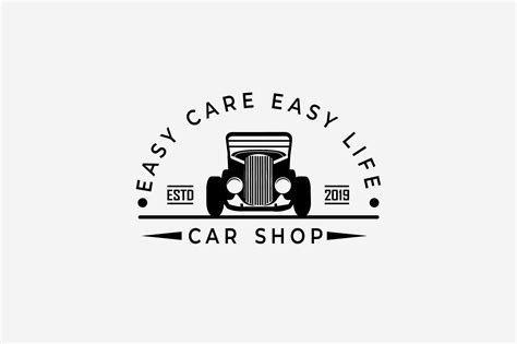 Car Shop Retro Vintage Logo Design Graphic By Bitmate Studio · Creative