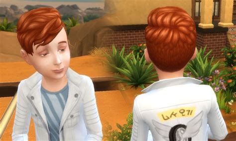 Sims 4 Hairs ~ Mystufforigin Long Front Hair For Boys