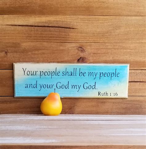 Your people shall be my people Ruth 1:16 wood sign Bible | Etsy | Bible ...