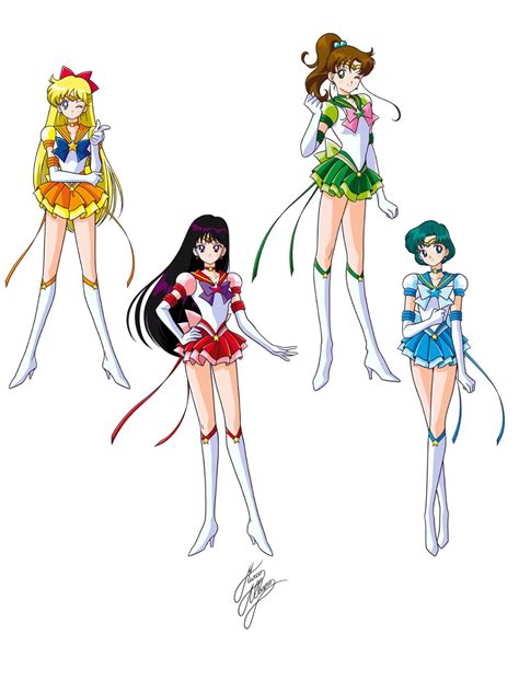 Eternal Inners Sailors Mercury Mars Jupiter Venus Sailor Moon Manga Sailor Moon Girls