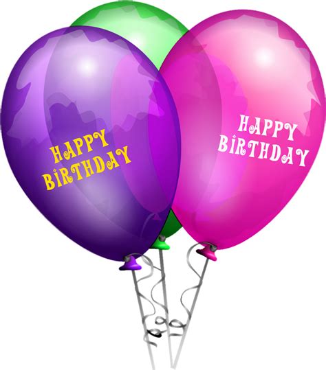 Happy Birthday Balloon Png Png Download Happy Birthday Vector Png