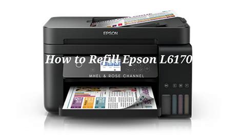 How To Refill Ink Epson L6170 Printer Youtube