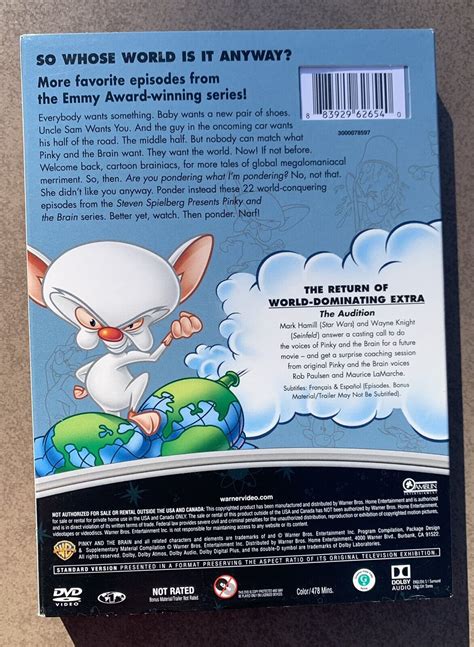 Euc Steven Spielberg Presents Pinky And The Brain Volume Dvd Ebay