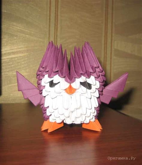 Оригами из бумаги сова модульное оригами лучшие видеоуроки в
