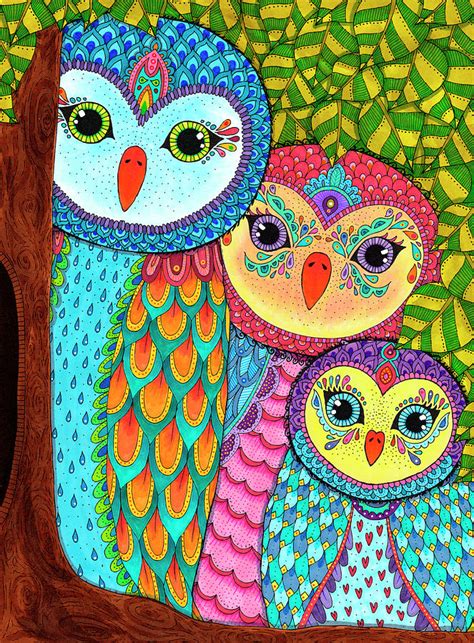 Night Owls 20 Color Digital Art By Hello Angel Fine Art America