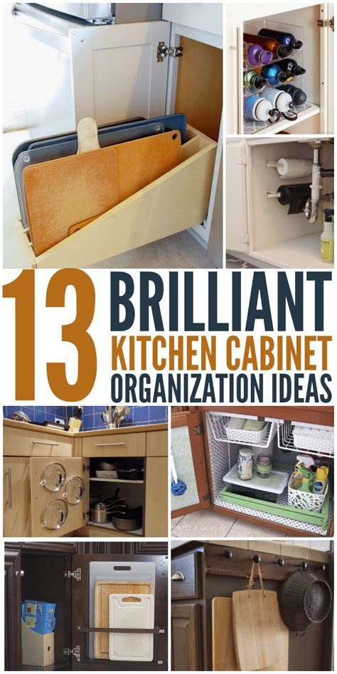 How to organize kitchen cabinets and drawers. 13 Brilliant Kitchen Cabinet Organization Ideas - Glue ...