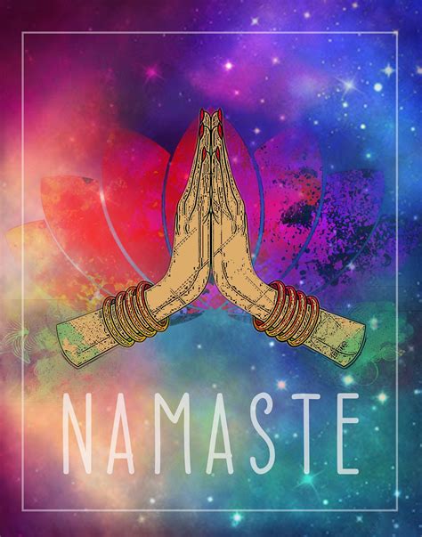 Namaste Art Print Prayer Hands Meditation Multiple Sizes Etsy