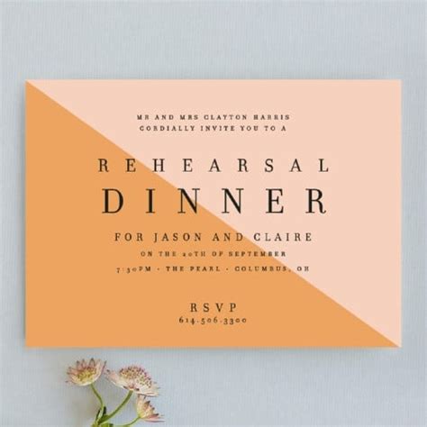 12 Beautiful Rehearsal Dinner Invitations From Formal To Fun Love And Lavender