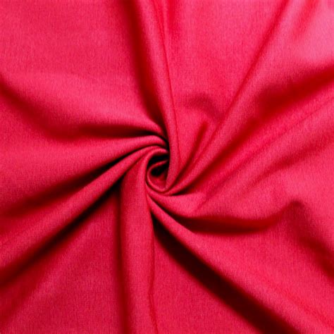 Red 60 Rayon Nylon Spandex Stretch Heavy Weight Ponte Roma Fabric