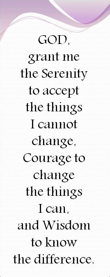4 Best Images Of Serenity Prayer Bookmarks Printable Free Free
