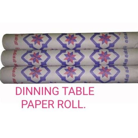 Wood Pulp Printed Dining Table Paper Roll Gsm 80 120 Gsm Rs 36 Kg