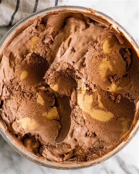 Chocolate Peanut Butter Ice Cream JoyFoodSunshine