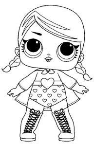 Best and popular coloring pages. Lalka LOL omg lol surprise - Kolorowanki