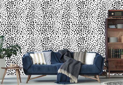 Removable Wallpaper Peel And Stick Leopard Wallpaper Self Etsy