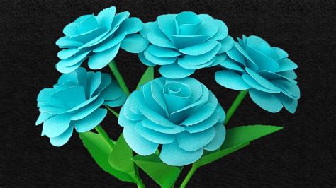 handmade crafts make very easy and beautiful paper flower diy paper flowers youtube