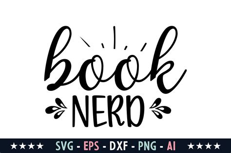 Book Nerd Svg Graphic By Graphicsriver · Creative Fabrica