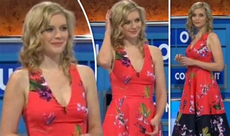 Countdown S Rachel Riley Flashes Cleavage In Plunging Dress Tv Radio Showbiz Tv