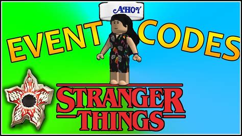 Roblox Stranger Things 3 Codes Weddop