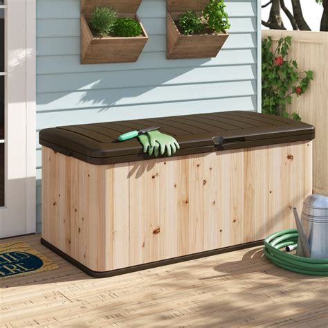 Join us on instagram and pinterest to keep up with our most recent projects and sneak peeks! Suncast 120 Gallon Cedar Deck Box & Reviews | Wayfair