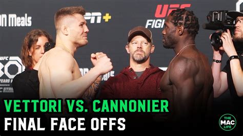 Marvin Vettori Vs Jared Cannonier Final Face Off You Re In A Good Mood YouTube