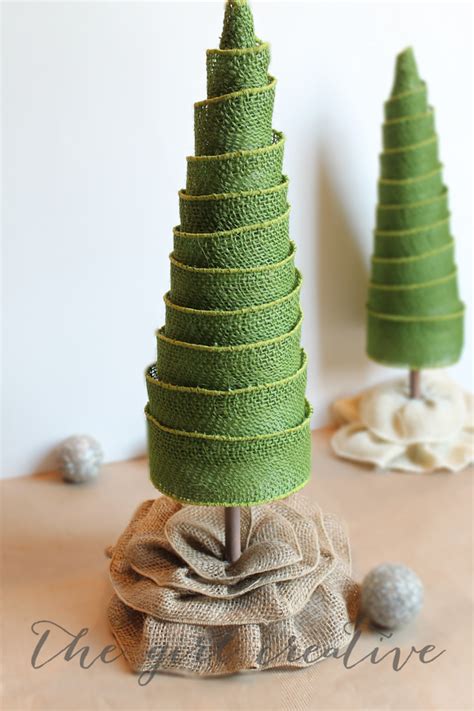 Thanks again for your nice comments on my. DIY Burlap Ribbon Trees - The Girl Creative
