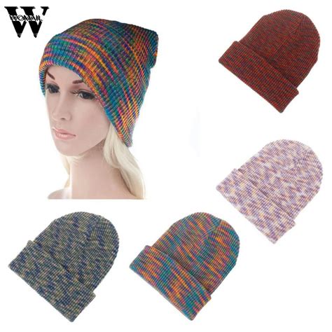 Womail Winter Women Warm Patchwork Casual Hat Female Winter Adult