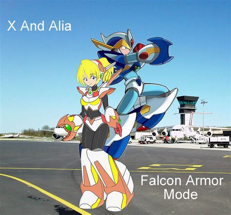 X And Alia Falcon Armor Mode By Bladezero25 On Deviantart