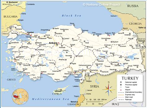 Turkey Map World Map Of Turkey Türkiye