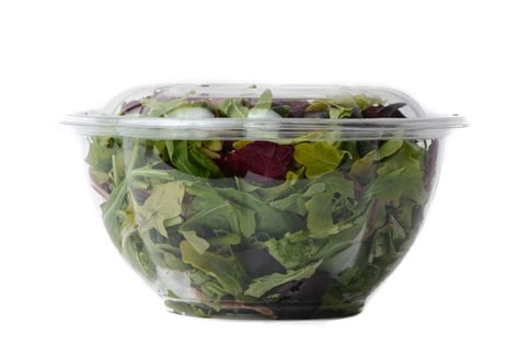 50 Pack 18oz Clear Disposable Salad Bowls With Lids Clear Plastic