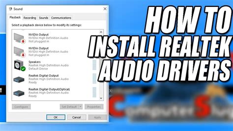 Install Realtek High Definition Audio Driver Flashvoper