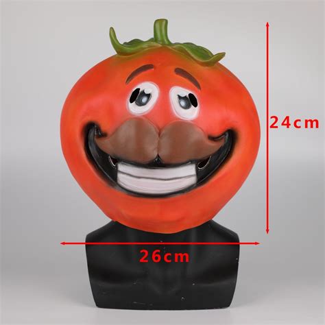 2021 For Tnite Tomato Head Crown Mask Cosplay Fortniter Tomato Temple