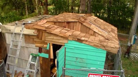 Diy Cedar Shake Roof Part 2 Of 2 On My Franken Shed Youtube