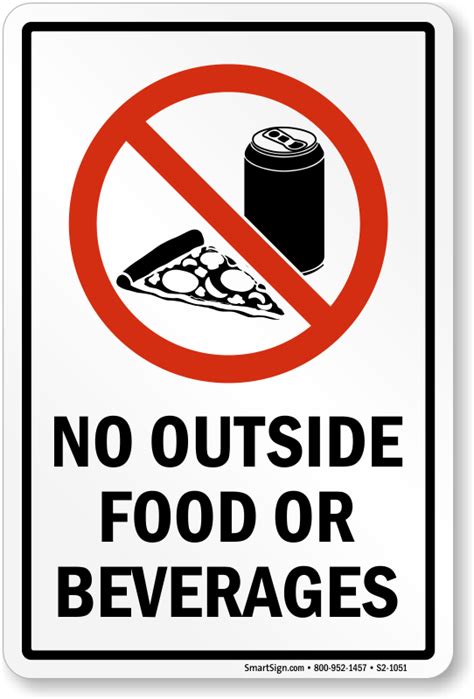 No Food And Drink Sign No Food And Drink Sign Stock Vector