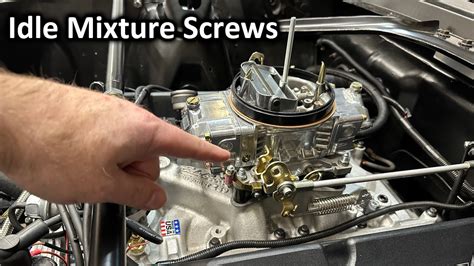 How To Adjust Holley Idle Mixture Screws And Curb Idle Youtube