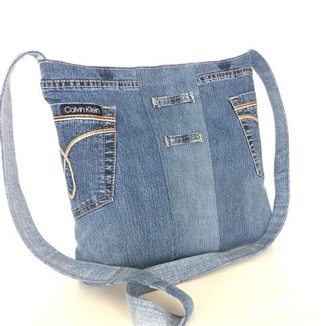 Recycled Crossbody Bag Blue Denim Side Purse Upcycled Jean Etsy In 2020 Upcycle Jeans Blue