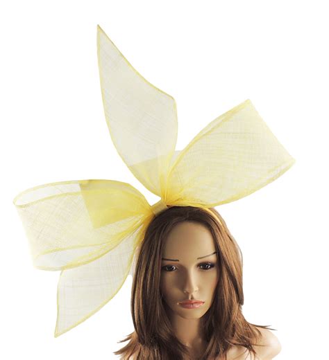 lemon yellow bittern fascinator hat for kentucky derby etsy fascinator hats fascinator