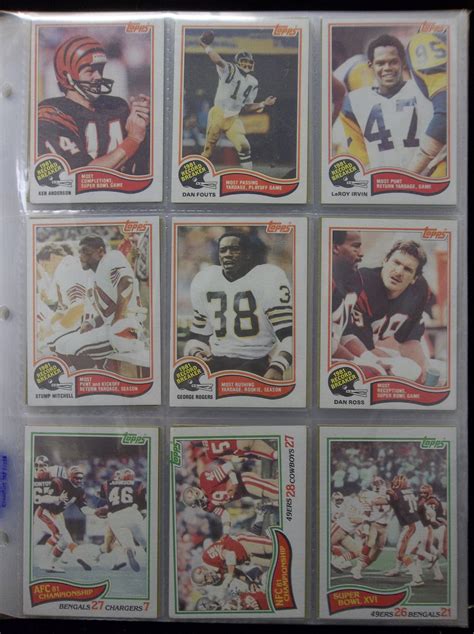 Lot Detail Topps Football Complete Set Of In Pages