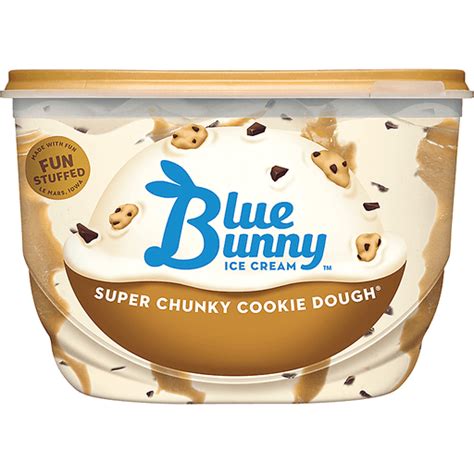 Blue Bunny Frozen Dairy Dessert Super Chunky Cookie Dough 48 Fl Oz