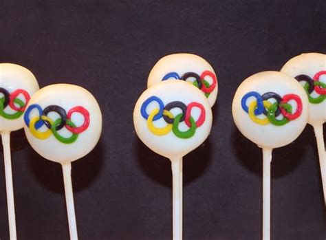 Olympic Ring Cake Pops Beer Olympics Party Olympic Party Truffels