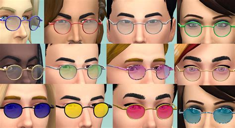 Mod The Sims Small Round Glasses And Shades
